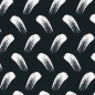 Preview: Brush Strokes "schwarz - weiß" by Lycklig Design Modal-French-Terry