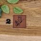 Preview: Kunstlederlabel "Schmetterling"
