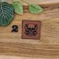 Preview: Kunstlederlabel "Skull"