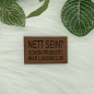 Preview: Kunstlederlabel "Sprüche 7"