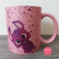 Preview: Glitzer Tasse rosa "Irgendwas stimmt mit Hasi nicht"