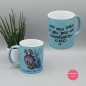 Preview: Glitzer Tasse hellblau "Kindergarten Kind"