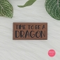 Preview: Kunstlederlabel "Drachen Sprüche"