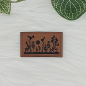 Preview: Kunstlederlabel "Blumen"