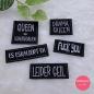 Preview: 5 Stück Kunstlederlabel "SPRÜCHE SET"