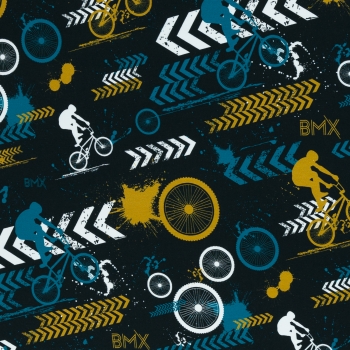 "BMX" Streetstyle by lycklig design "petrol" French Terry