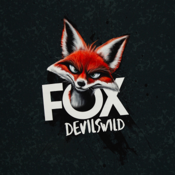 "Fox Devils Wild" Panel by Thorsten Berger French Terry