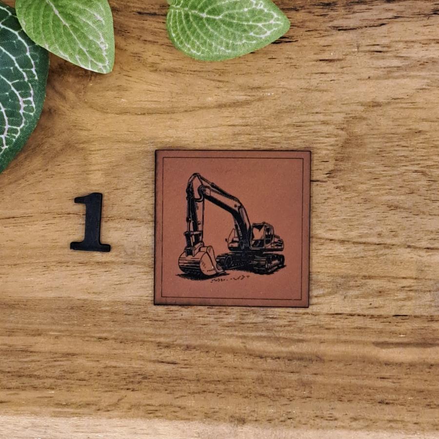 Kunstlederlabel "Bagger"