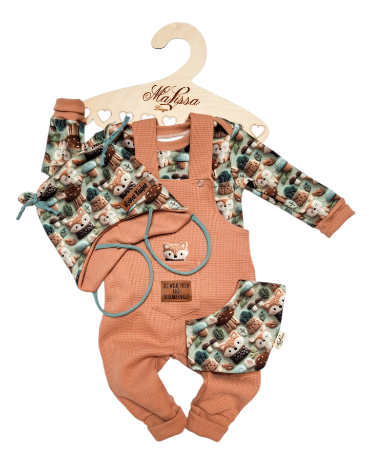 "Fuchs allover" bunt Kuschelsweat