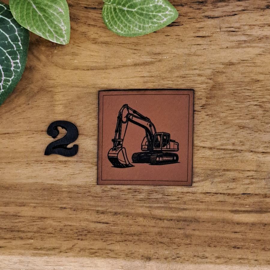 Kunstlederlabel "Bagger"