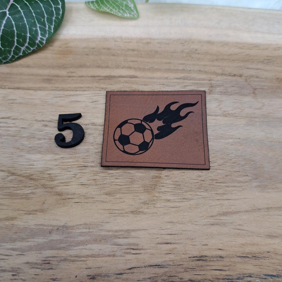 Kunstlederlabel "Fußball"
