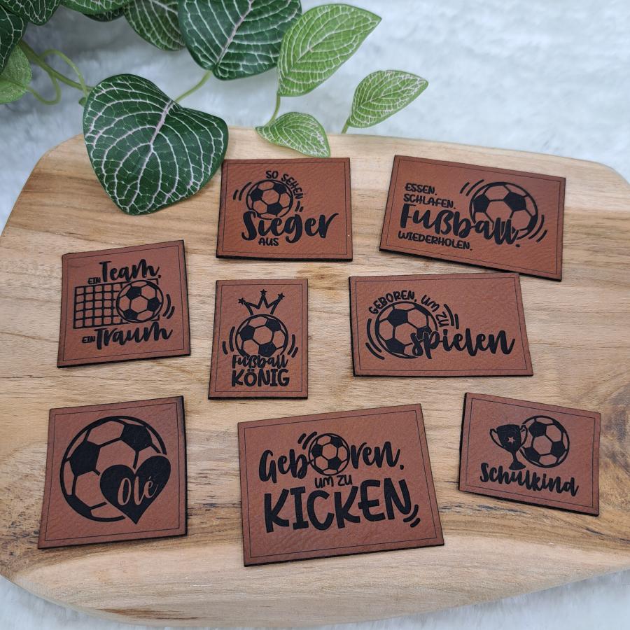 Kunstlederlabel "Fußball 2"