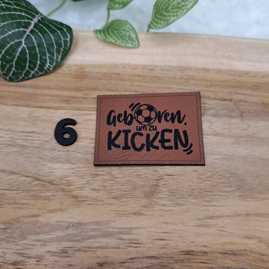 Kunstlederlabel "Fußball 2"