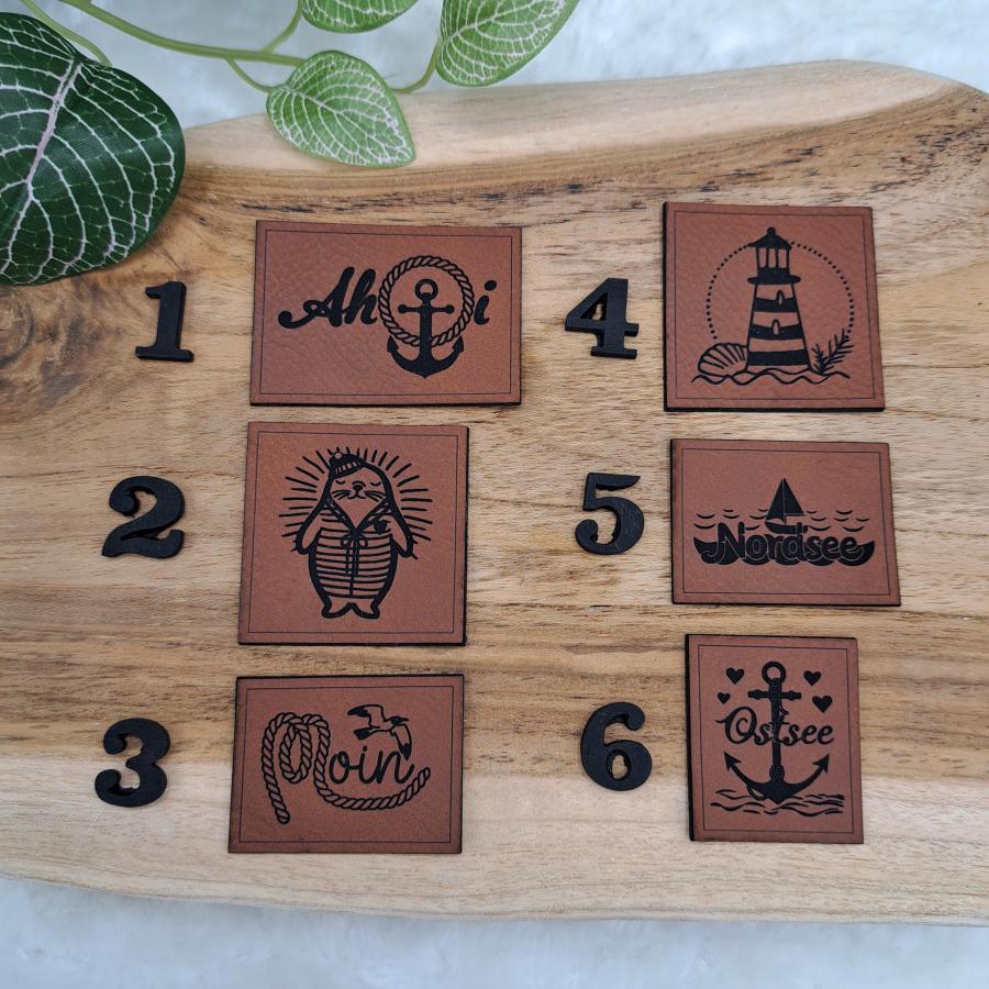 Kunstlederlabel "Maritim 2"