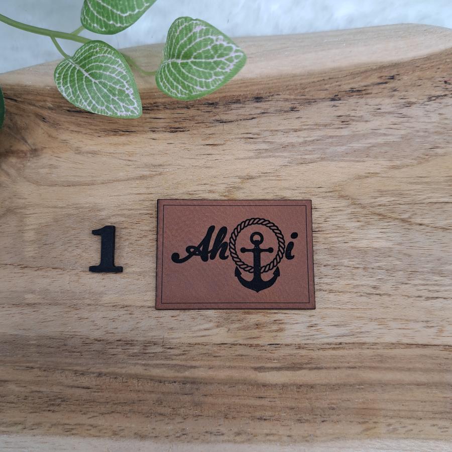 Kunstlederlabel "Maritim 2"