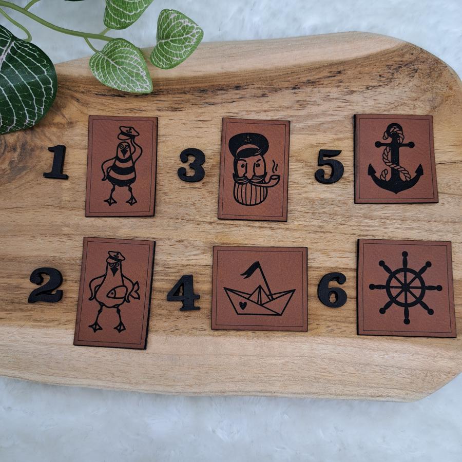 Kunstlederlabel "Maritim"