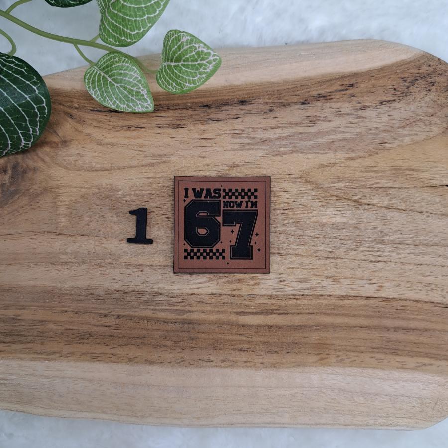 Kunstlederlabel "Meme Jugendwörter"