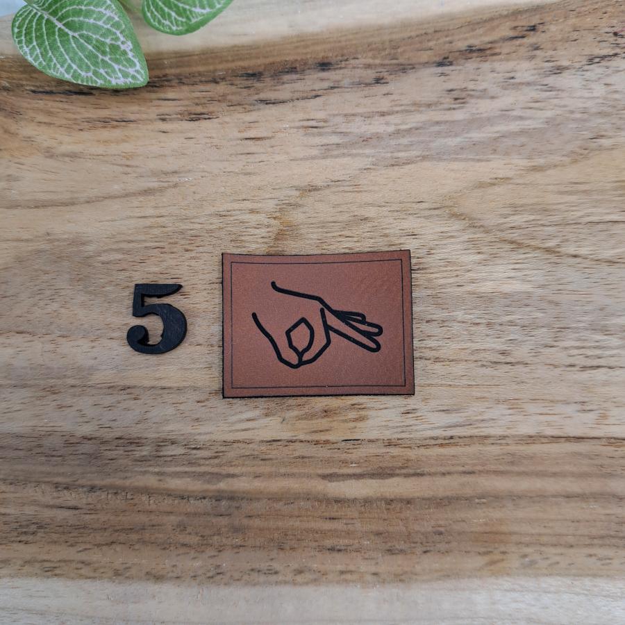 Kunstlederlabel "Meme Jugendwörter"