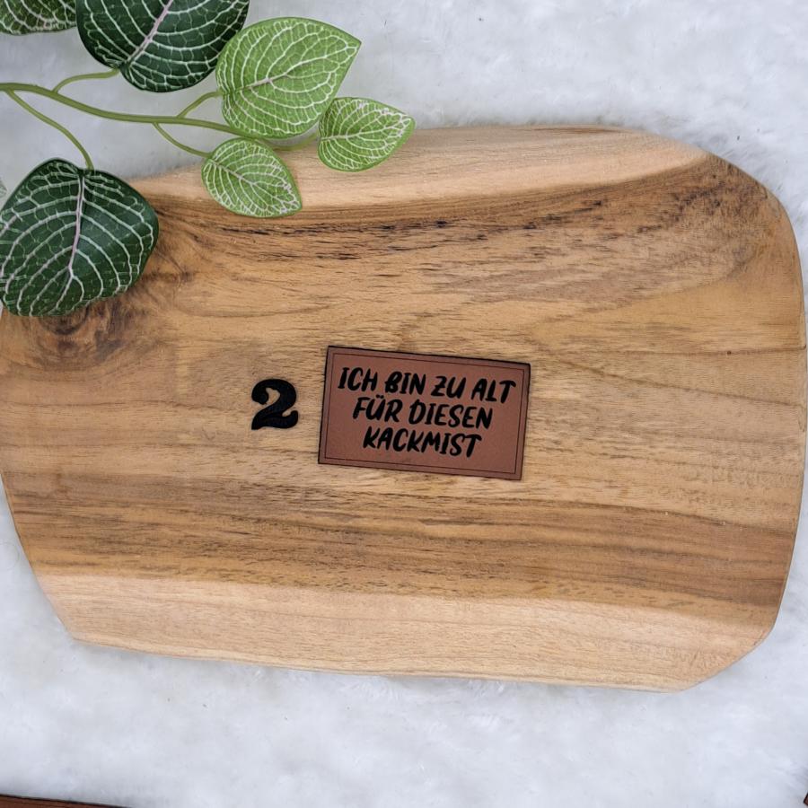 Kunstlederlabel "Sprüche 10"