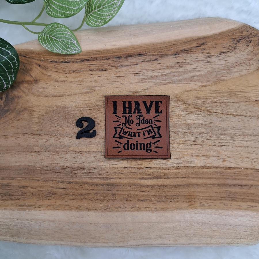 Kunstlederlabel "Englisch und Denglisch 2"