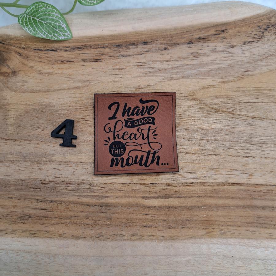 Kunstlederlabel "Englisch und Denglisch 2"