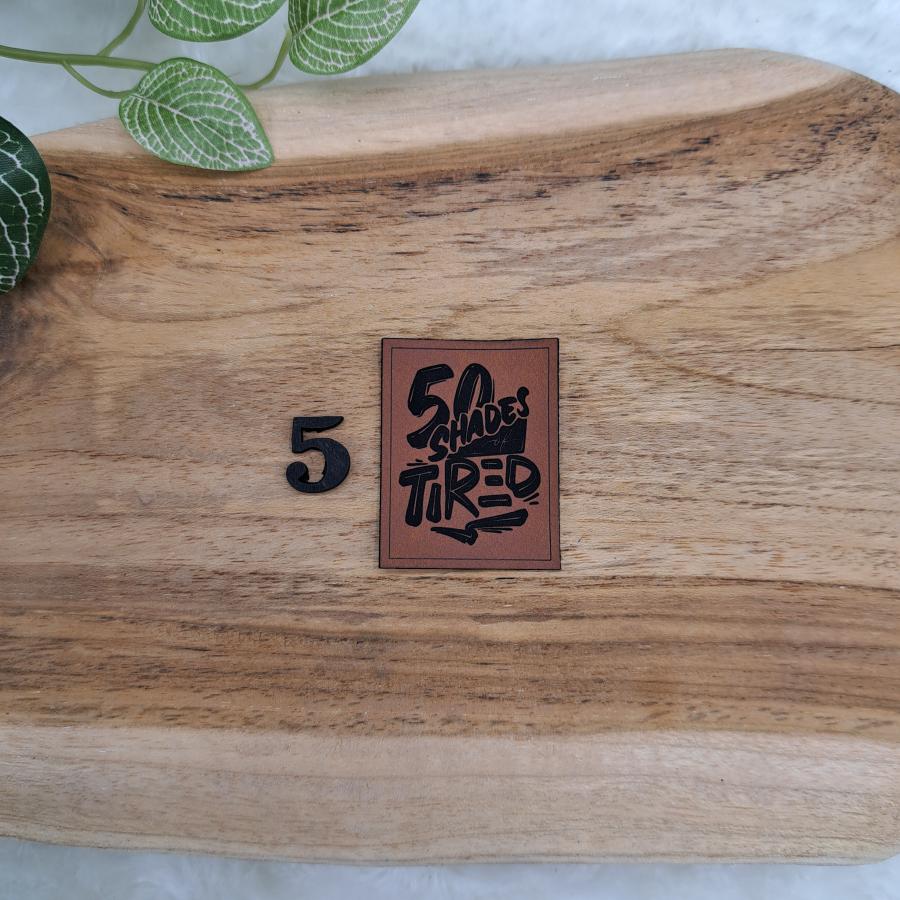 Kunstlederlabel "Englisch und Denglisch 2"