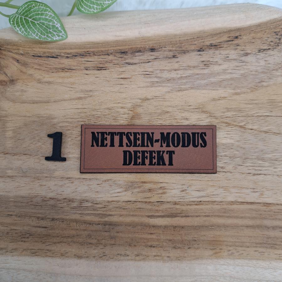 Kunstlederlabel "Sprüche 11"