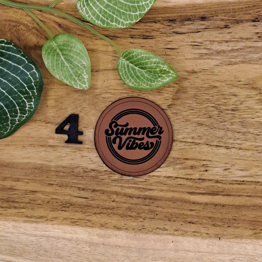 Kunstlederlabel "Sommer"