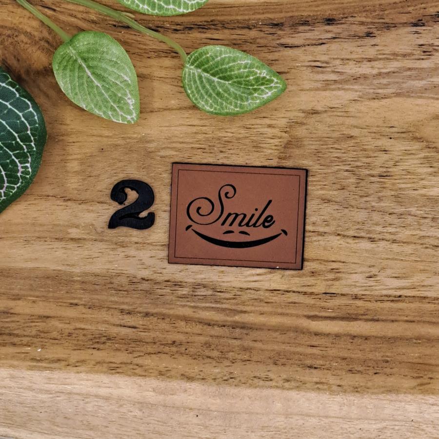 Kunstlederlabel "Smile"