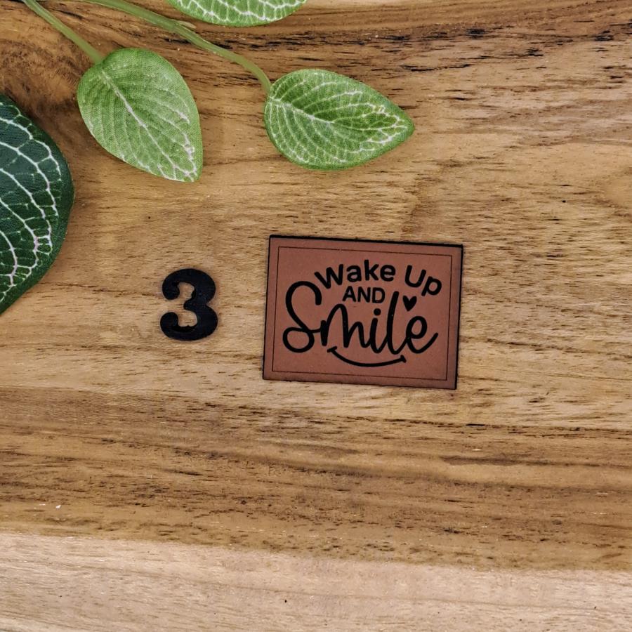 Kunstlederlabel "Smile"