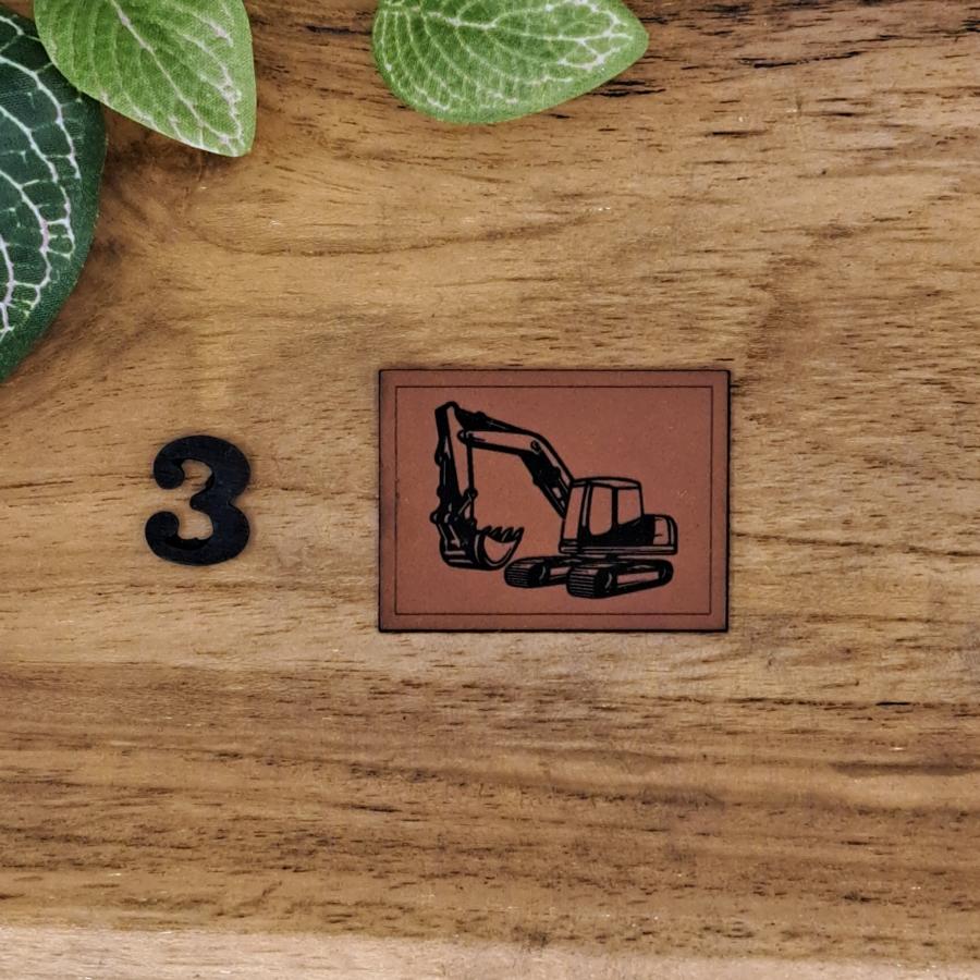 Kunstlederlabel "Bagger"