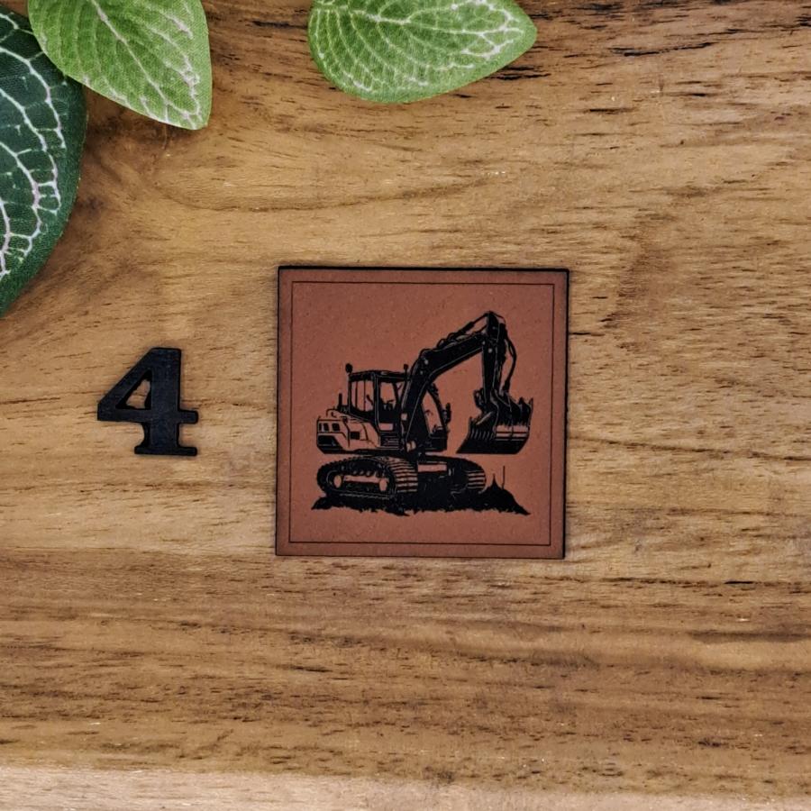 Kunstlederlabel "Bagger"