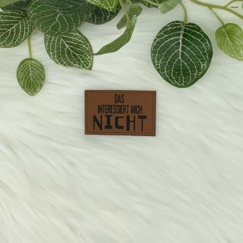 Kunstlederlabel "Sprüche 8"