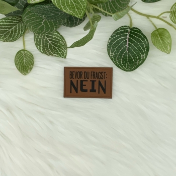Kunstlederlabel "Sprüche 8"