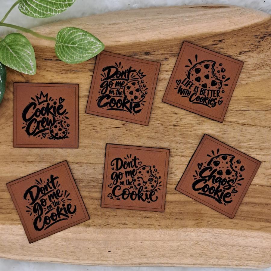 Kunstlederlabel "Cookies"