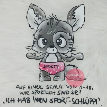 "Sporty" Bügelbild groß (ca. 20cm x 20cm)