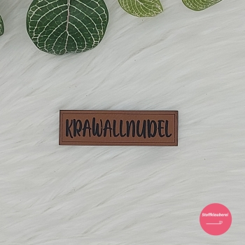 Kunstlederlabel "Sprüche 3"
