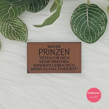 Kunstlederlabel "Drachen Sprüche"