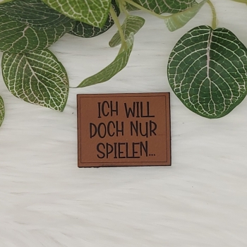 Kunstlederlabel "Sprüche 4"