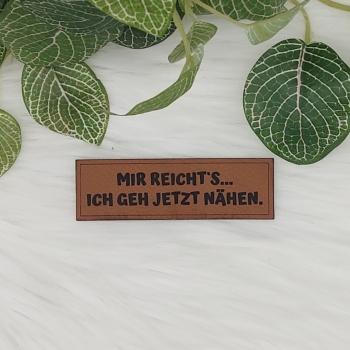 Kunstlederlabel "Sprüche 5"