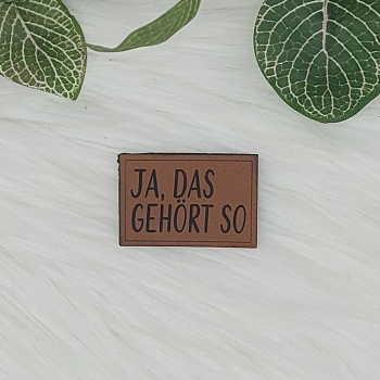 Kunstlederlabel "Sprüche 6"