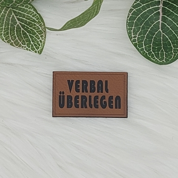 Kunstlederlabel "Sprüche 6"