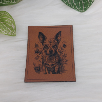 Kunstlederlabel "Día de Muertos"