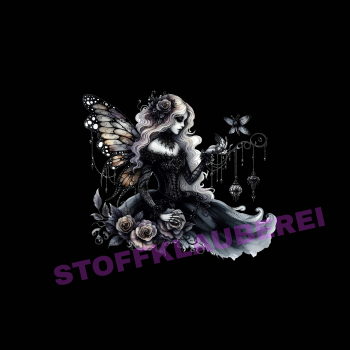 "Gothic Fee 2" Kunstleder 40x40cm