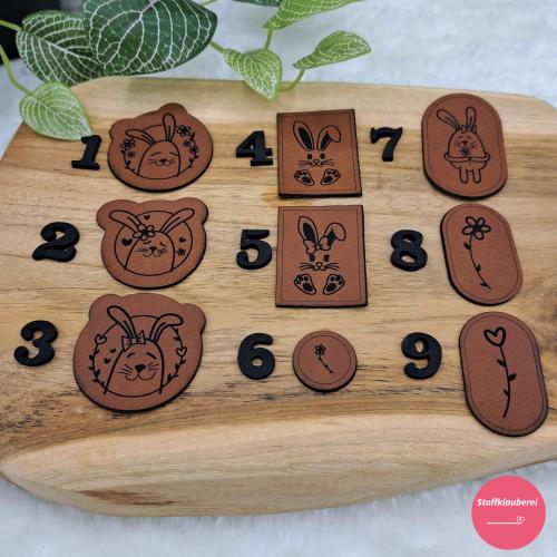 Kunstlederlabel "Ostern 2"