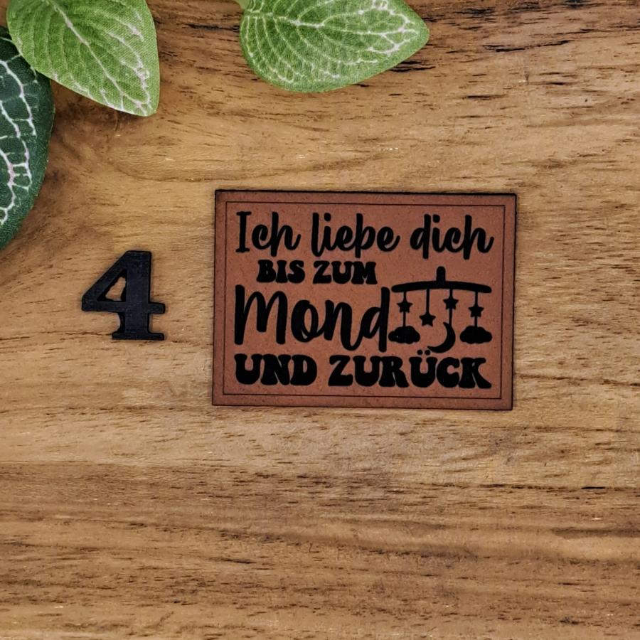 Kunstlederlabel "Kind Baby Liebe"