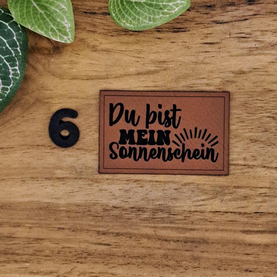 Kunstlederlabel "Kind Baby Liebe"