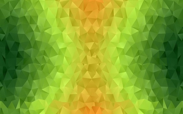 Gradient Polygone kiwigrün, goldgelb Jersey