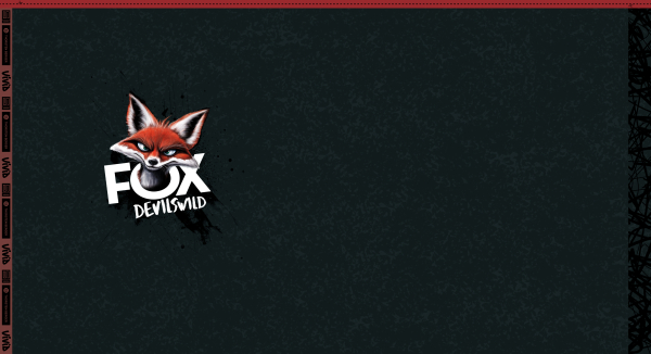 "Fox Devils Wild" Panel by Thorsten Berger French Terry