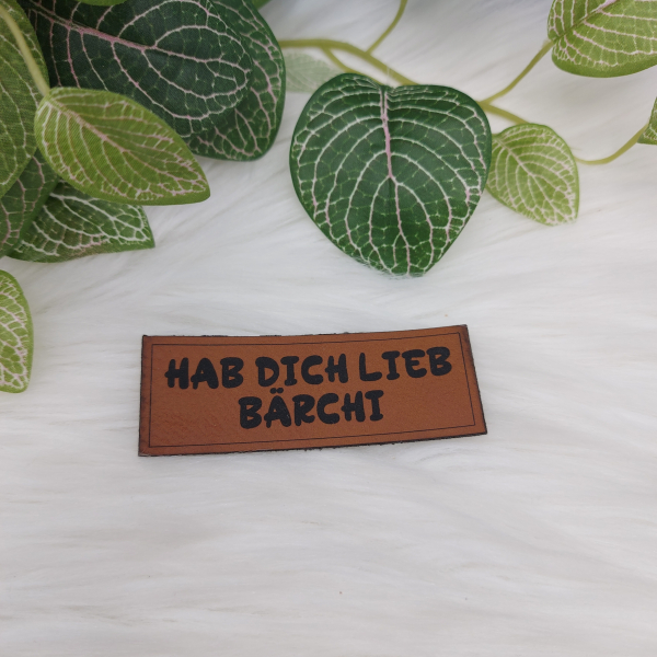 Kunstlederlabel "Sprüche für Kinder"